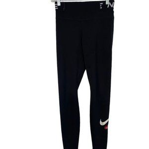 Nike One Tight Fit Tights Size Medium Black White graphic leggings size Medium